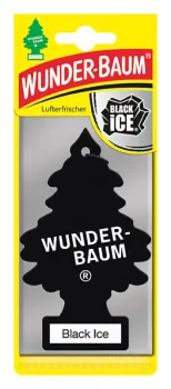 Wunderbaum Black Ice Duftbaum in Schwarz – Frischer Autoduft bei Emma Trade GmbH für Tankstellen und Kioske - Verpackt